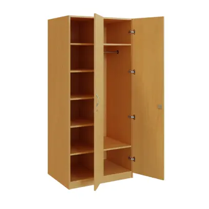 Q 223-80 skříň šatní, 2-dvéřová, 800x600x1800mm, buk royal